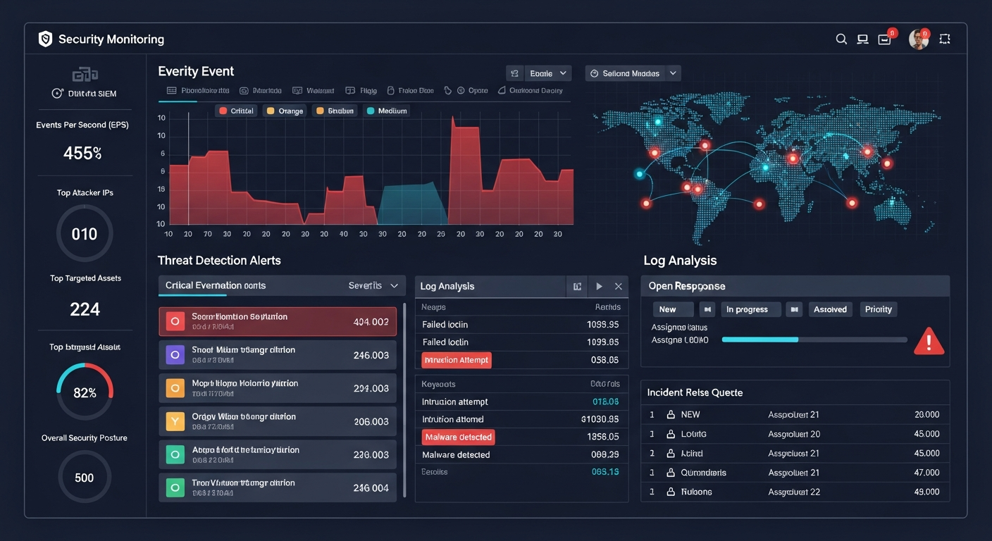 ThreatGuard SIEM Dashboard